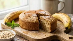 Healthy Banana Blender Cake: Flour-Free, Sugar-Free, Ready in 5 Minutes